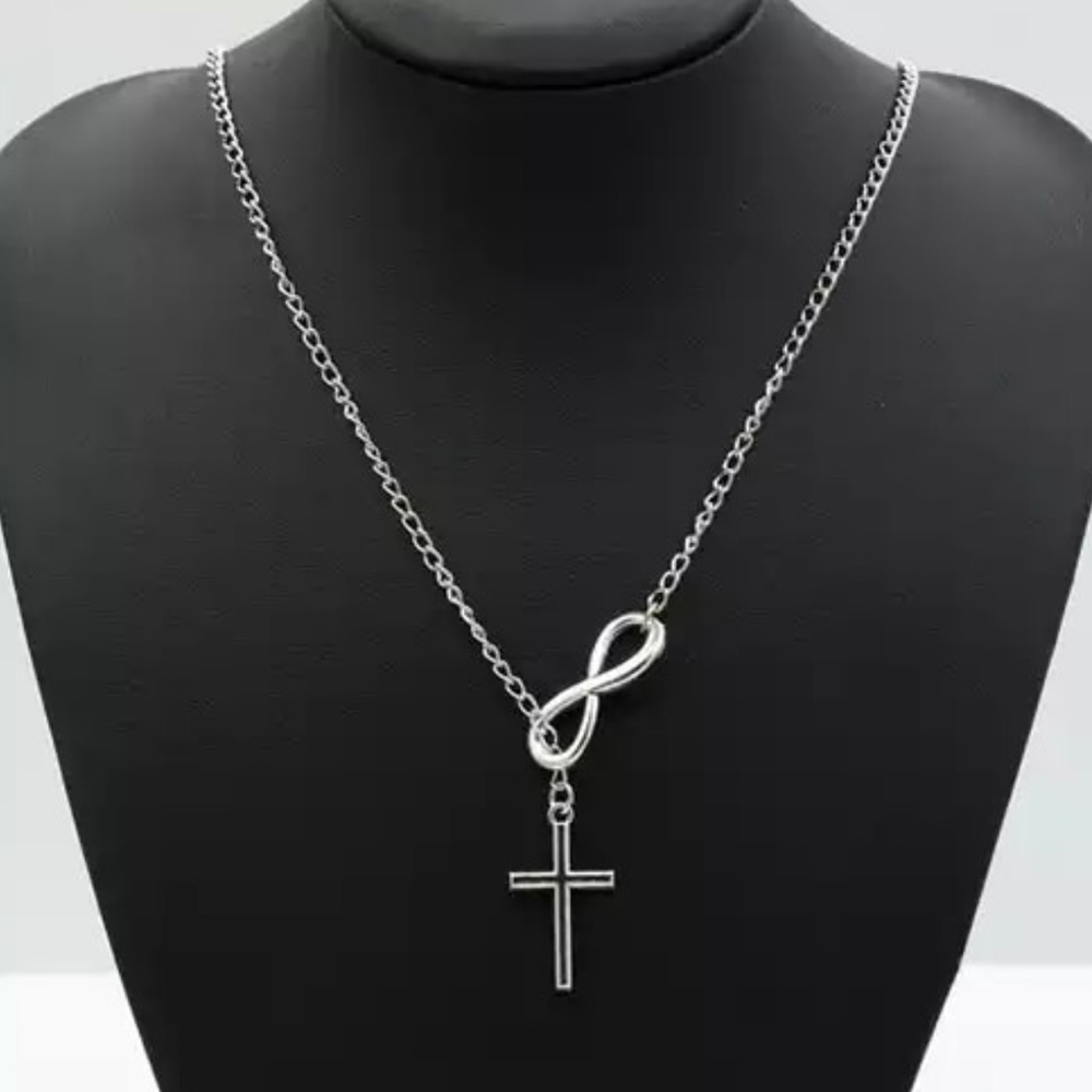 ‼️ 5 for $25 ‼️ Plated Cross & Infinity Neckless